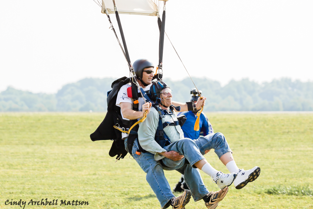 No Skydiving for me!